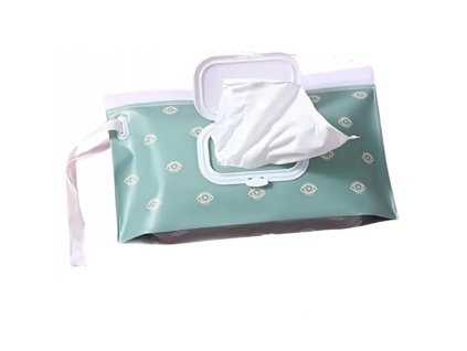 pouzdro obal na vlhcene ubrousky oci zeleny