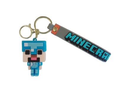 PKBA2353A detska klicenka minecraft diamantovy steve s poutkem a karabinou