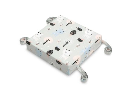 detsky sedak na zidli 32x32x8cm sedy se srnkou