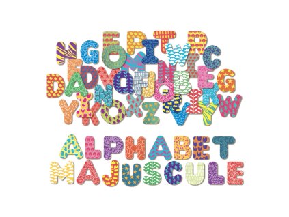 vilac drevene magnetky velka abeceda 56ks