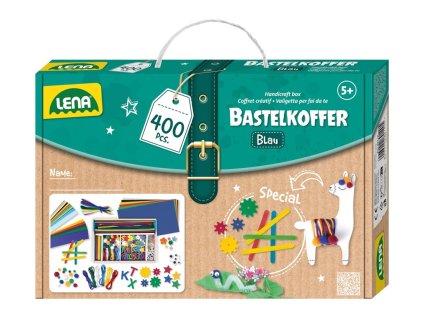 lena kreativni kufrik pro male kutily modry 400 ks