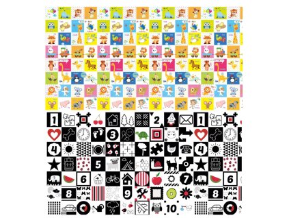 skladaci penova podlozka oboustranna 200x150x1 cm happy day