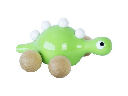vilac dreveny dinosaurus na koleckach zeleny