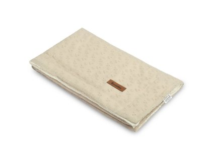 hebka deka pro miminko s vysivkou a plysem 80 100 cm lnena
