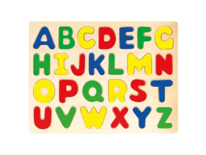 bino drevene vkladaci puzzle abeceda