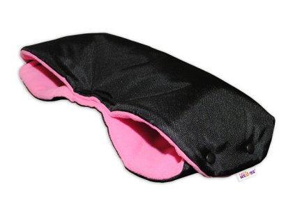 rukavnik ke kocarku baby nellys flees cerny ruzova