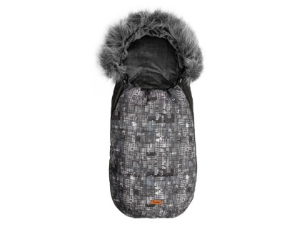 prosivany fusak s kozesinou 100x45cm sensillo olaf dots grafit