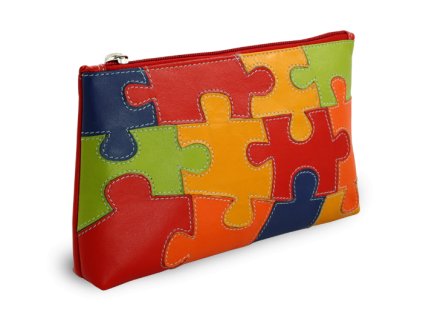 Puzzle dámská kožená etue 611-0023-PUZ