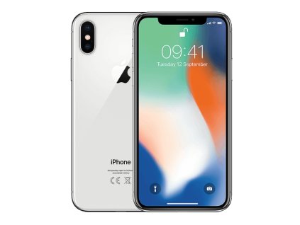 iPhone X 256GB Stříbrná třídy Výborný