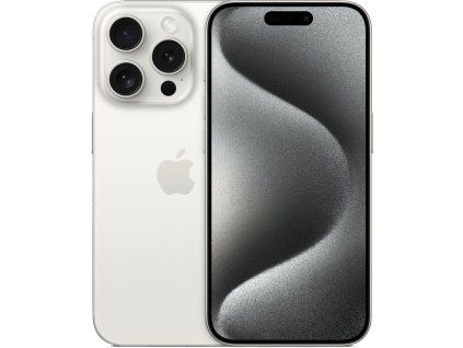 iPhone 15 Pro 128GB Bílý titan třídy Výborný