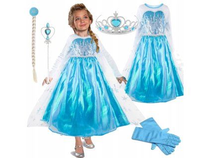 detsky kostym elsa s flitry 98 104 s