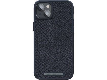 NJORD Salmon Leather MagSafe kryt pro iPhone 14 Plus - Černá