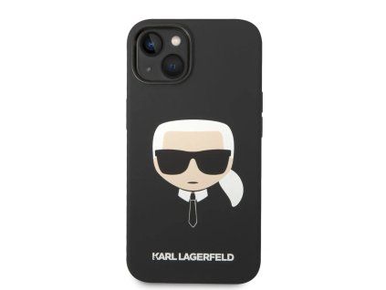 Karl Lagerfeld Liquid Silicone MagSafe kryt pro iPhone 14 Plus - Černá