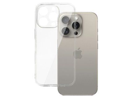Tenký gelový obal pro iPhone 16 Pro Max - Transparentní