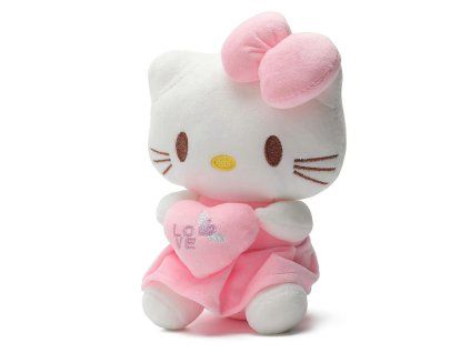 plysova hracka hello kitty se srdickem 25cm