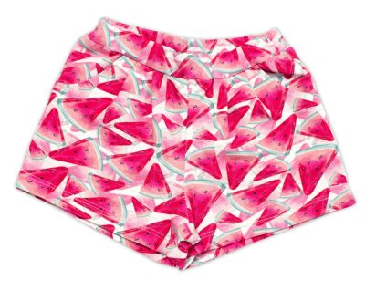 Dívčí kraťasy s kapsami, bavlna Melouny, Mrofi, růžové (Velikost 74 (6-9m))