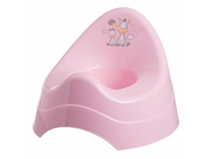 detsky nocnik zebra ergonomicky s operkou protiskluzovy ruzovy