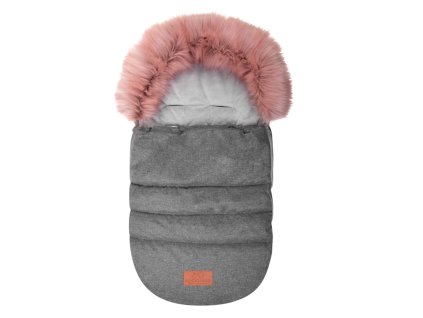 detsky zimni fusak s kozesinkou 90 x 50 cm nepromokavy ruzovy