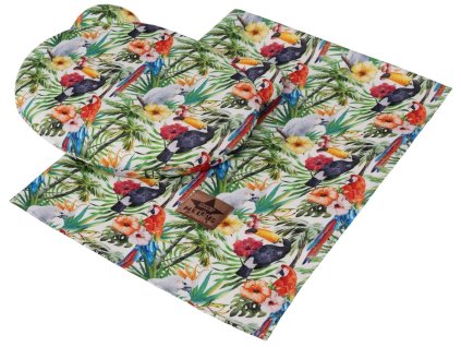 baby nellys 2 dilna bambusova sada teddy polstarek a prikryvka 70x10 cm exotic zelena