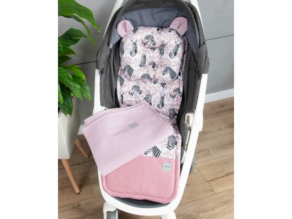 2 dilna sada do kocarku decka vafel bavlna premium zebra