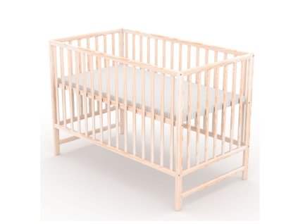postylka pro miminko nature 120x60cm se spoustecim bokem prirodni