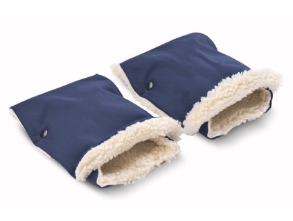 rukavniky ke kocarku vlna modre