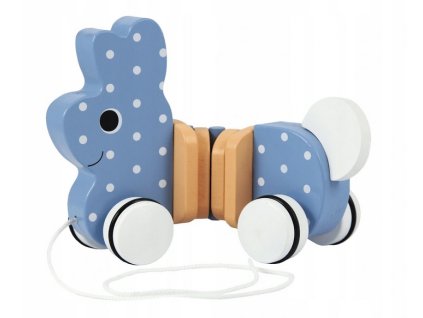 trefl edukacni drevena hracka zajicek modra