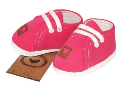 Z&Z Jarní kojenecké botičky, capáčky - amarantové (Velikost 56/62 (0-3m))