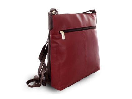 burgundy cerna kozena zipova kabelka 212 3015 6034