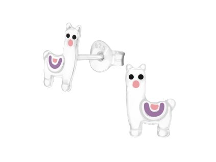 detske stribrne nausnicky lama puzetove