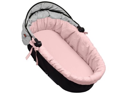 bavlnena vlozka do kocarku kose s penovou matraci baby nellys pudrove ruzova