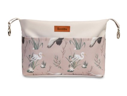 taska organizer na kocarek pudrove ruzovy