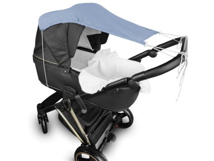 muselinova slunecni striska na kocarek nature jeans