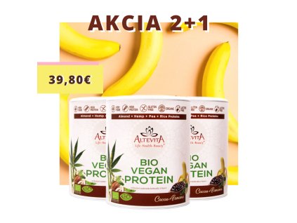 Vegan protein 2+1 s cenou