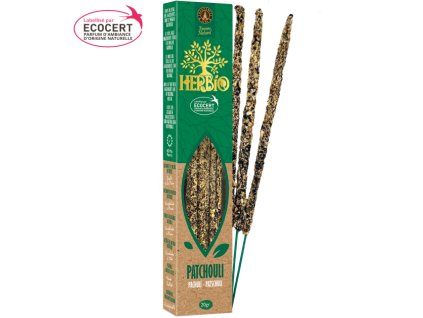 Smudge Incense Ecocert Herbio Patchouli 20g HERBIO Encens