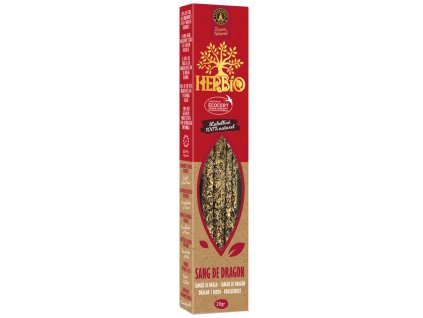 Smudge Incense Ecocert Herbio Dragon's Blood 20g HERBIO Encens