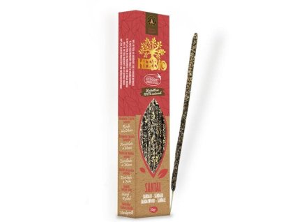 Smudge Incense Ecocert Herbio Sandalwood 20g HERBIO Encens