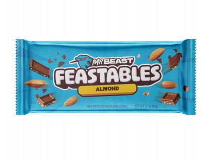 Mliečna čokoláda s mandľami MrBeast Feastables Almond 60g USA
