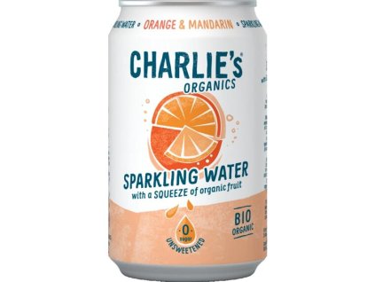 12452 charlie s organics sytena pitna voda s pomarancovou a mandarinkovou stavou 330 ml