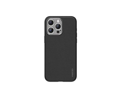 Matný silikonový MagSafe obal Recci Explore RPC-A190 pro iPhone 15 PRO - Černá
