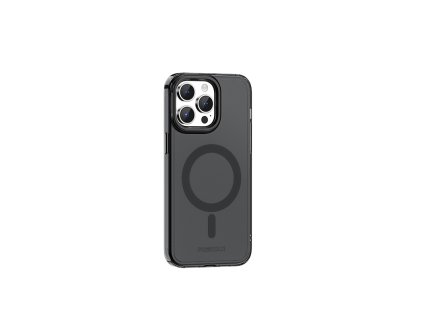 Kovovo-silikonový MagSafe obal Recci RPC-A170 pro iPhone 15 PRO MAX - Černá