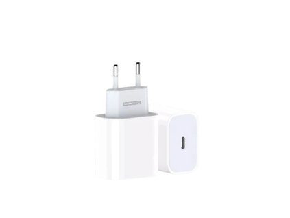 Recci RCT-P01E USB-C adaptér (20W) - Bílá