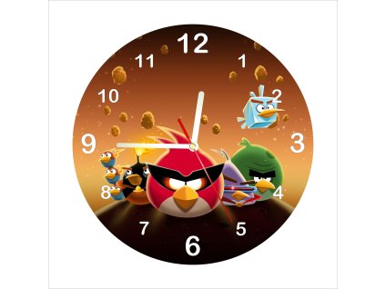 DHBH0563A detske nastenne hodiny angry birds