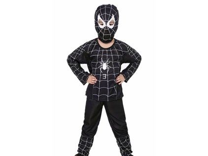 OPBH1421A detsky kostym spiderman cerny 122 134 L