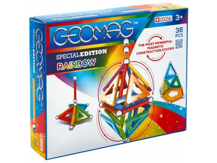 MSGE1559A magneticka stavebnice geomag rainbow 36ks