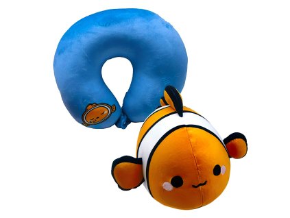 CDAD1663A cestovni polstarek a plysova hracka rybicka nemo 2v1