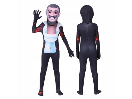 OPBH1876A detsky kostym skibidi toilet s maskou s