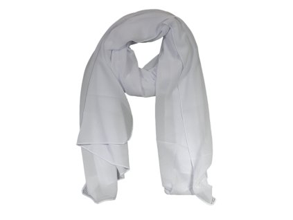 13590 hedvabny satek 180 x 70 cm barva bila