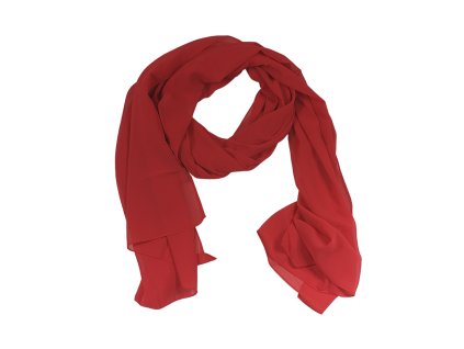 13593 hedvabny satek 180 x 70 cm barva cervena