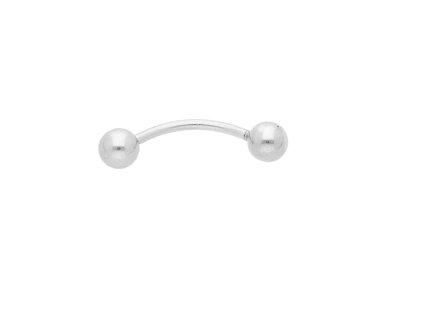 8373 1 piercing stribrny z chirurgicke oceli 1 4 cm